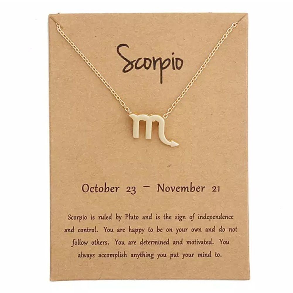 🆕Scorpio Zodiac Astrology Pendant Necklace